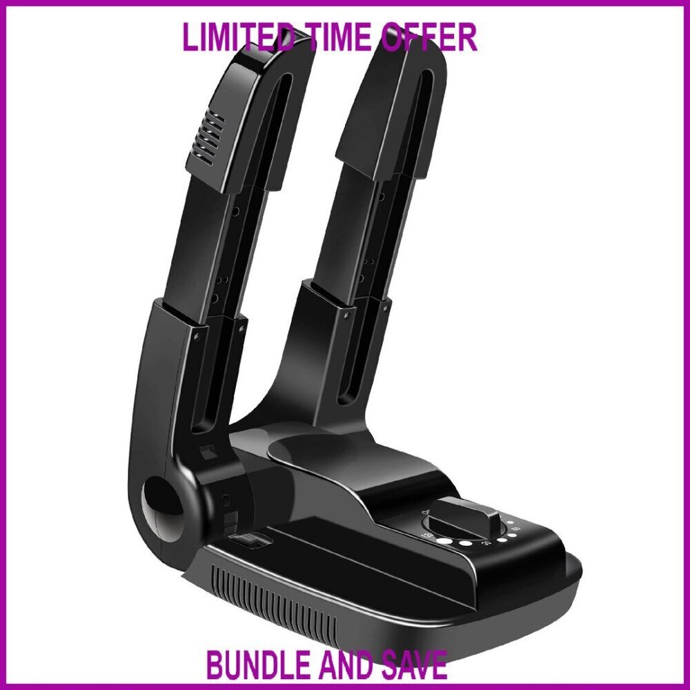 Portable Electric Boot Dryer Warmer with Adjustable Rack for Shoes Gloves